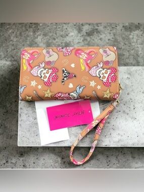 Betsey Johnson Tan Western Lover's Wallet - Wristlet